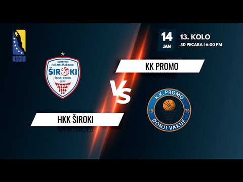 HKK Široki vs KK Promo - 13.kolo - KSBIH - 2021/2022