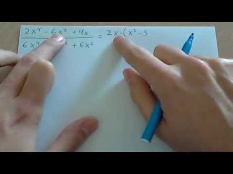 Simplificar fracciones algebraicas