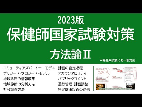 看護学科 2023保健師国家試験対策・方法論Ⅱ