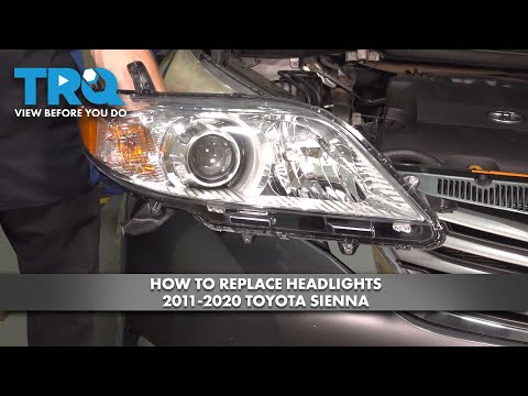 How to Replace Headlights 2011-2020 Toyota Sienna
