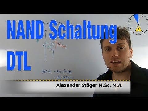 4 NAND Schaltung mit DTL Dioden Transistor Logik