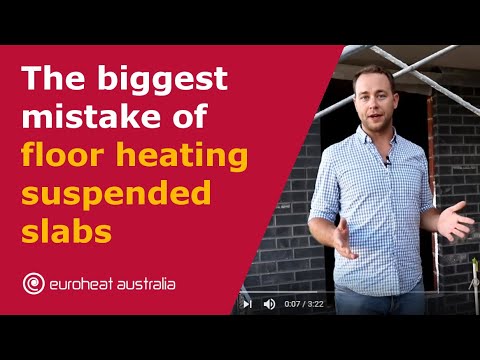 The biggest mistake of floor heating suspended slabs