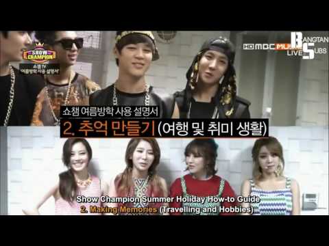 [ENG] 130807 BTS Show Champion Cut Son AdParks