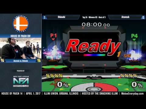 House of Paign XIV - Atomsk (Blue Fox) vs. Shinobi (Fox) - SSBM - Top 24 WR2