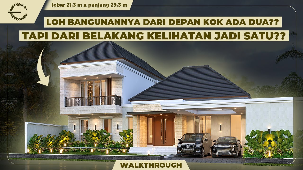 Video 3D Desain Rumah Modern 2 Lantai Bapak Winardi