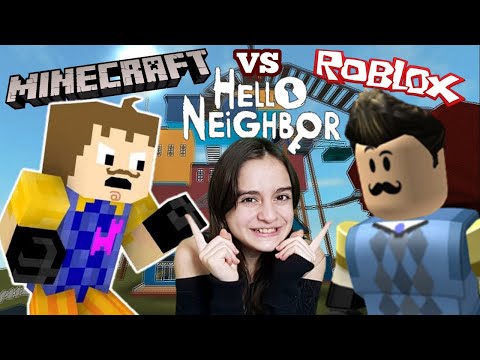 MİNECRAFT vs ROBLOX WİLSON KAPIŞMA 😲 Hello Neighbor Wilson Kapışma