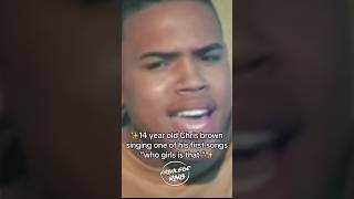 14 year old Chris Brown singing one of his first songs ever ✨