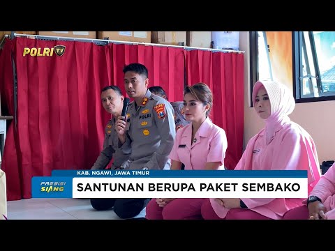 KAPOLRES NGAWI BERIKAN SANTUNAN PANTI TUNA NETRA