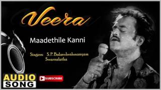 Maadethile Kanni Song  Veera Tamil Movie  Rajinika
