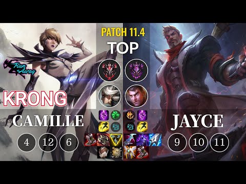 RNW KronG Camille vs Jayce Top - KR Patch 11.4