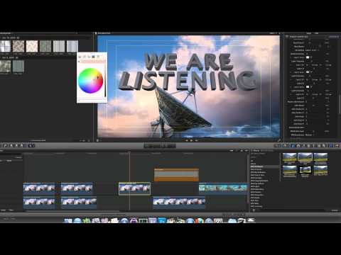 Extruded Text Manipulation in Final Cut Pro X