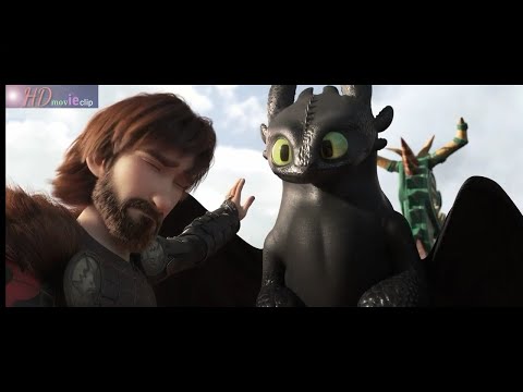 How to Train Your Dragon in English. HD movie clip😍