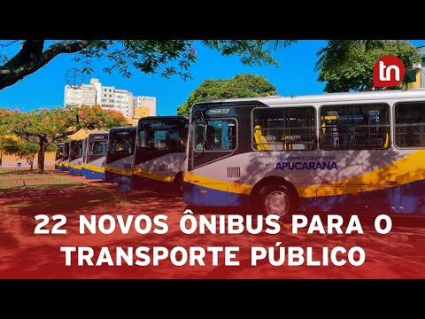 Apucarana renova 50% da frota do transporte coletivo com 22 novos ônibus