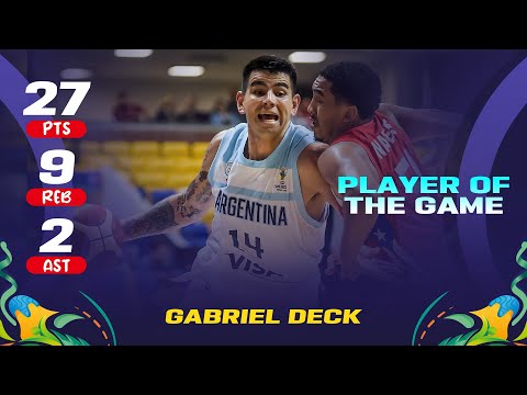 Gabriel Deck 🇦🇷 | 27 PTS | 2 AST | 9 REB | Player of the Game vs. Puerto Rico