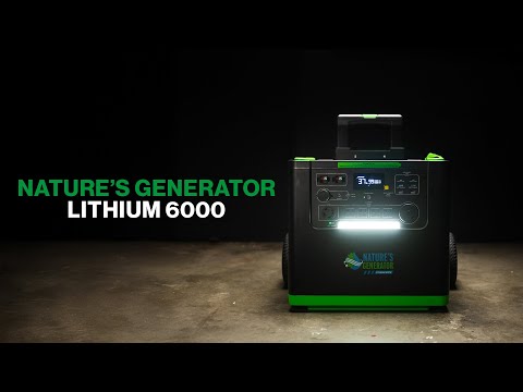 Nature’s Generator Lithium 6000 – Whole Home Backup Power Made Simple ⚡