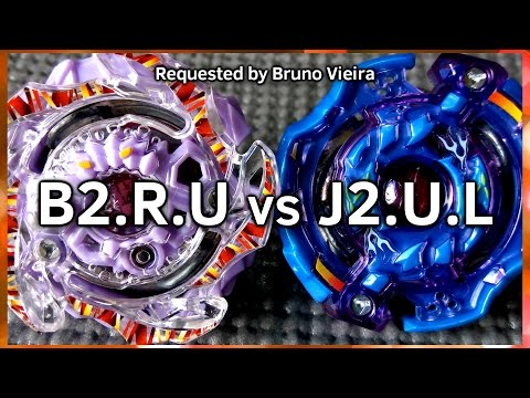 Beast Behemoth .R.U vs Jail Jormungand .U.L - BATALHA BEYBLADE BURST! ベイブレードバースト