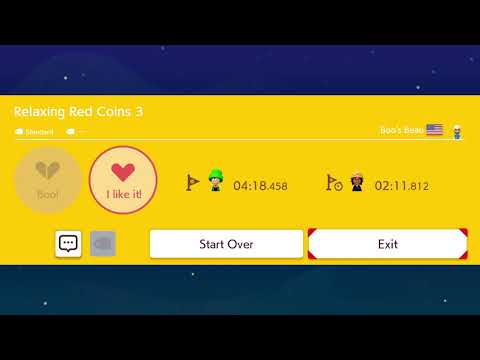 Relaxing Red Coins 1-6 by Boo's Beau [Super Mario Maker 2]