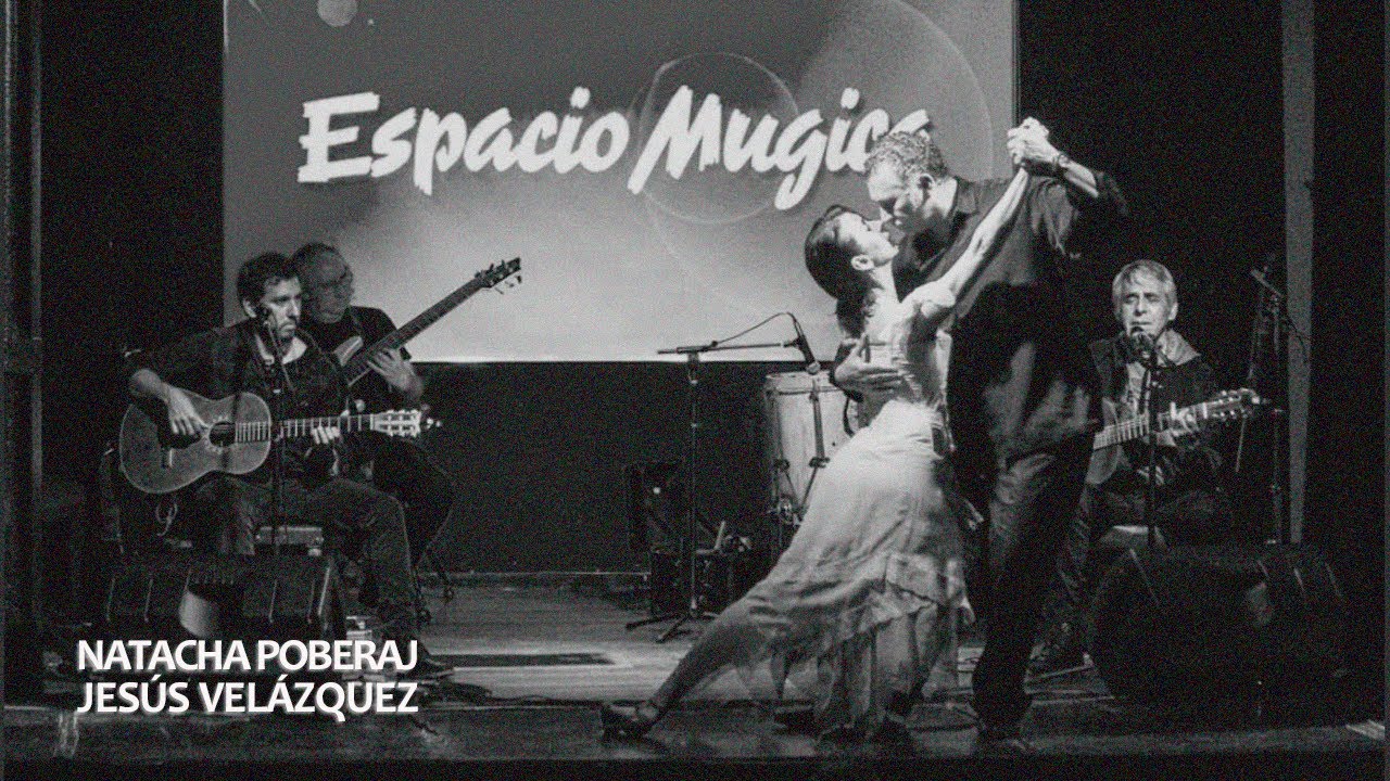 Natacha Poberaj y Jesús Velázquez con Peteco Carabajal, Homero Carabajal y Juancho Farías Gómez