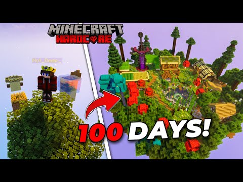 MAD SKYBLOCK SURVIVAL - Hindi Player's 100-Day Hardcore Journey!
