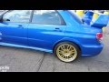 SUBARU IMPREZA WRX STI with the gold rims ...