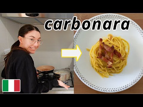 Vlog in Italian #112: today I'm making carbonara (subtitled)