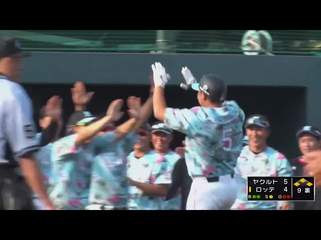 【ファーム】マリーンズ・安田2アウト満塁から逆転サヨナラタイムリーを放つ!! 2019/8/25 M-S(ファーム)