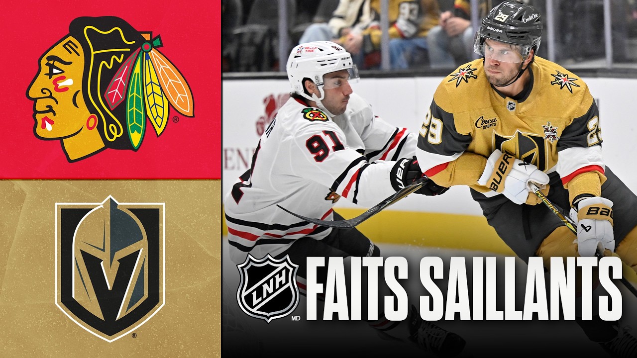 Blackhawks vs Golden Knights 29/09/26 | Faits saillants