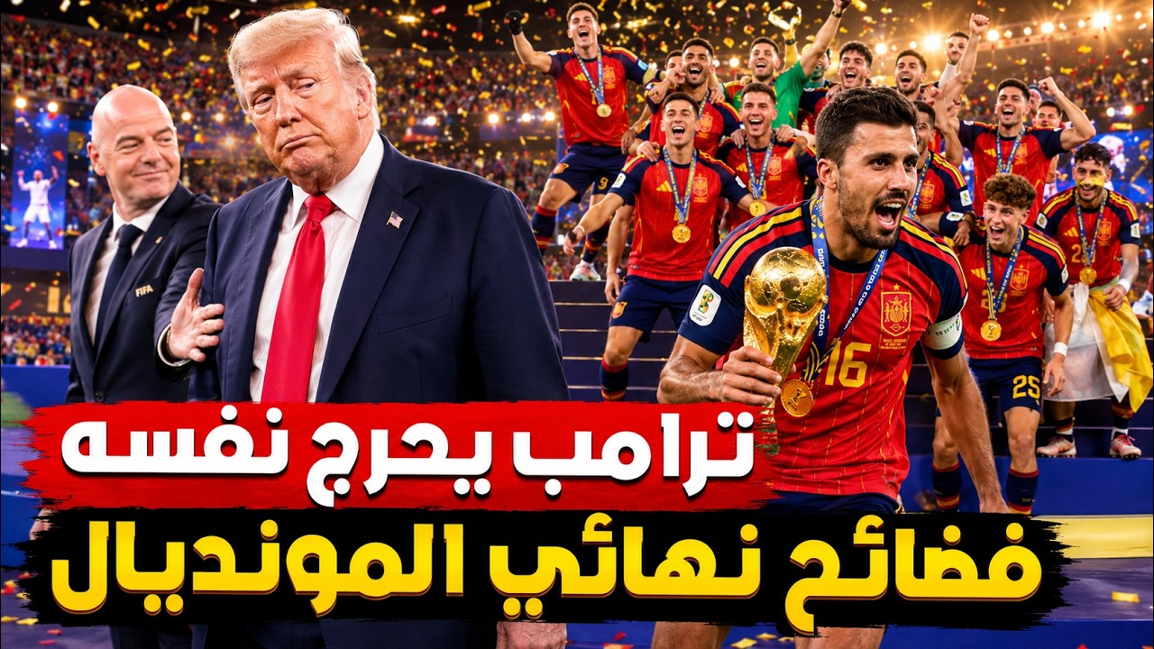 فضائح حفل نهائي كأس العالم .. الارجنتين يديروا ظهورهم لاسبانيا ترامب حرج نفسه