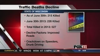 Wisconsin traffic deaths are down so far this year