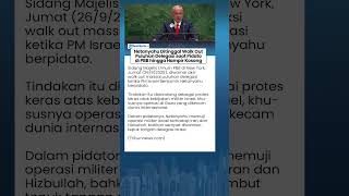 Netanyahu Sampai Terdiam! Ruang PBB Hampir Kosong gara-gara Puluhan Delegasi Kompak Walk Out