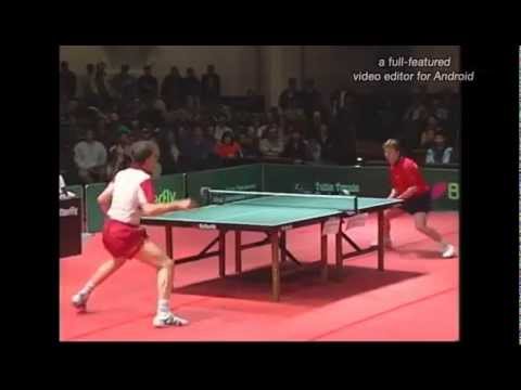 Table Tennis 1996 Waldner vs Saive highlights