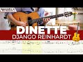 Dinette version Django Reinhardt - Solo et tablature (Gyspy jazz free tab)