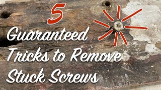 5 Guaranteed Tricks to Remove Stuck Screws