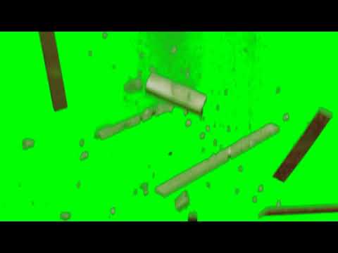 Green Screen Falling Debris and Dust After - Full HD - Free to Download