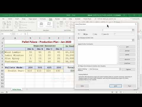 EX-07-42 – Solver for Production Planning: Maximizing Profit Under Constraints