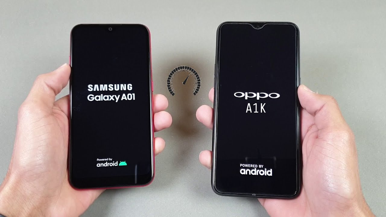 Samsung Galaxy A01 vs Oppo A1k - Speed Test & Comparison!