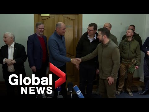 “We will never leave you alone”: European leaders visit Kyiv to show support for Ukraine