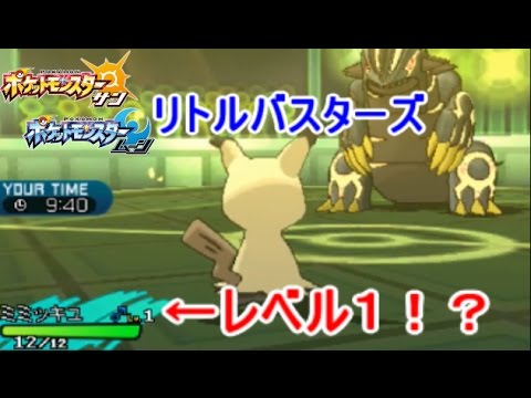 「レベル１」「進化前」のポケモンを使って伝説ポケをぶっ倒す【ポケモン サン ムーン】