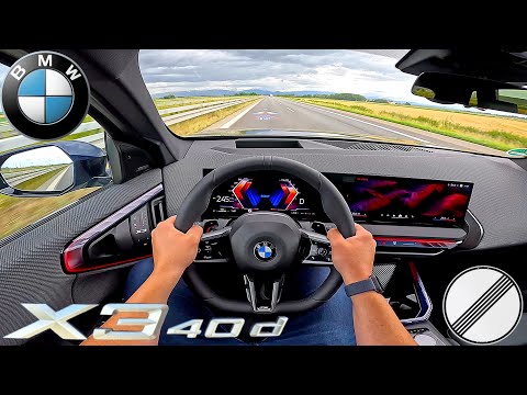 2025 BMW X3 40d xDrive | 303PS | TopSpeed & Test Drive on Autobahn