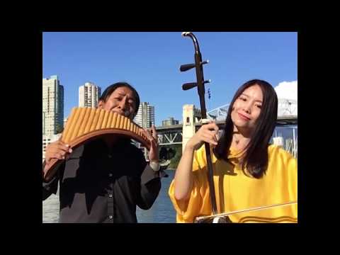 The Moon Represent My Heart | Panflute - Erhu LIVE | Edgar Muenala