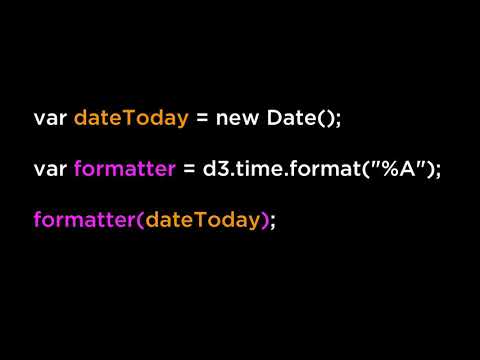 D3.js & JavaScript Date and Time Formats - D3.js v3 Tutorial