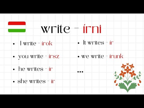 #8 How to say "Write" in Hungarian | Hungarian Grammar - The Easy Way | Hungarian Language Practice