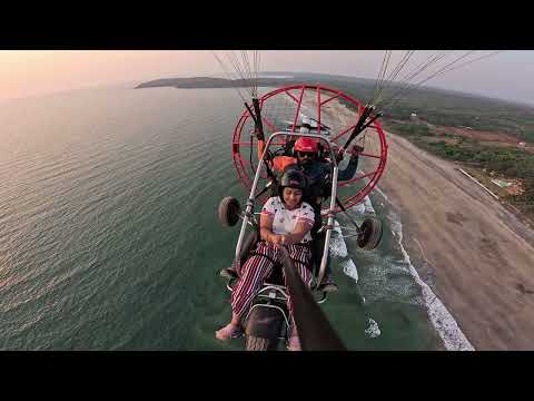 Darr Ke Aage Jeet Hai | Paramotoring at Malgund Beach,Ganpatipule in Ratnagiri, Maharashtra