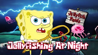 Jellyfishing At Night! (Dont mess with me 2) Spong