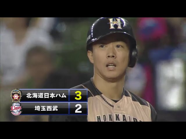 【6回表】粘って打った!! ファイターズ・鶴岡 ライト線への勝ち越しタイムリー!! 2018/8/19 L-F