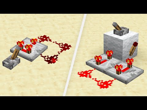 How to Make 8 Redstone Clocks | Minecraft