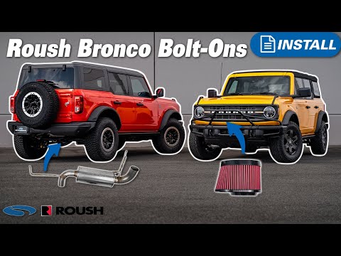 2.3L & 2.7L Broncos Get Roush Upgrades | Cold Air Intake & Axle-Back Install & Dyno