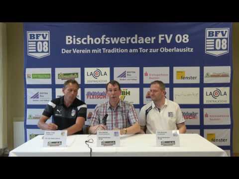 Pressekonferenz 29. Spieltag I Bischofswerdaer FV 08 - FC Carl Zeiss Jena II (3:0)