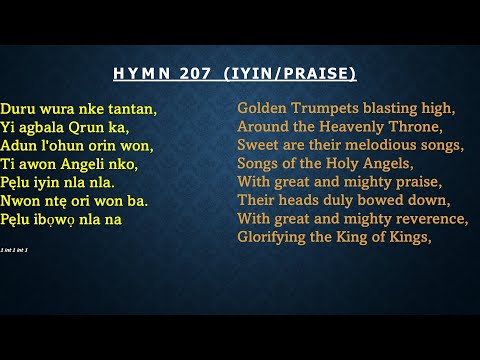 CCC Hymn 207 (Duru wura nke tantan) ...  CCC ,Redemption Parish Winnipeg. Canada