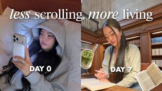 I quit scrolling for 7 days and it CHANGED my life ✨ a no scroll vlog